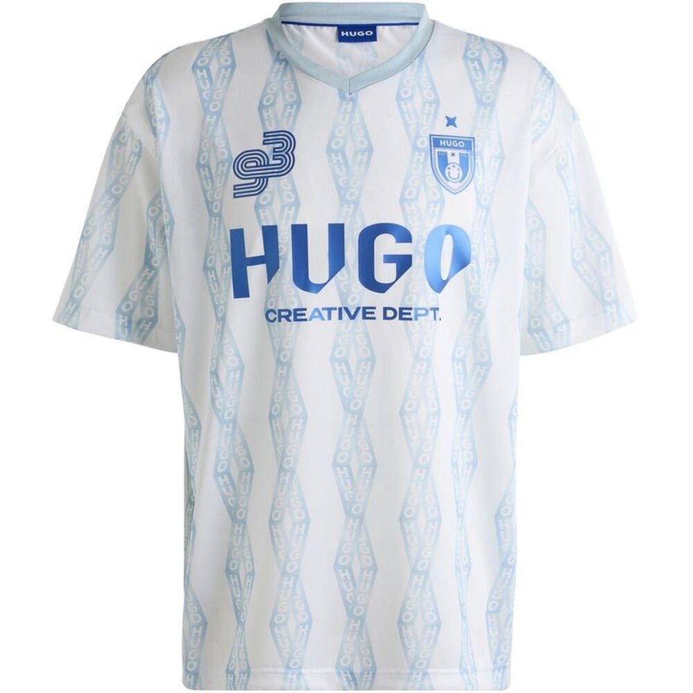 Hugo Mens Notbal Diamond Geo Regular T-Shirt / White